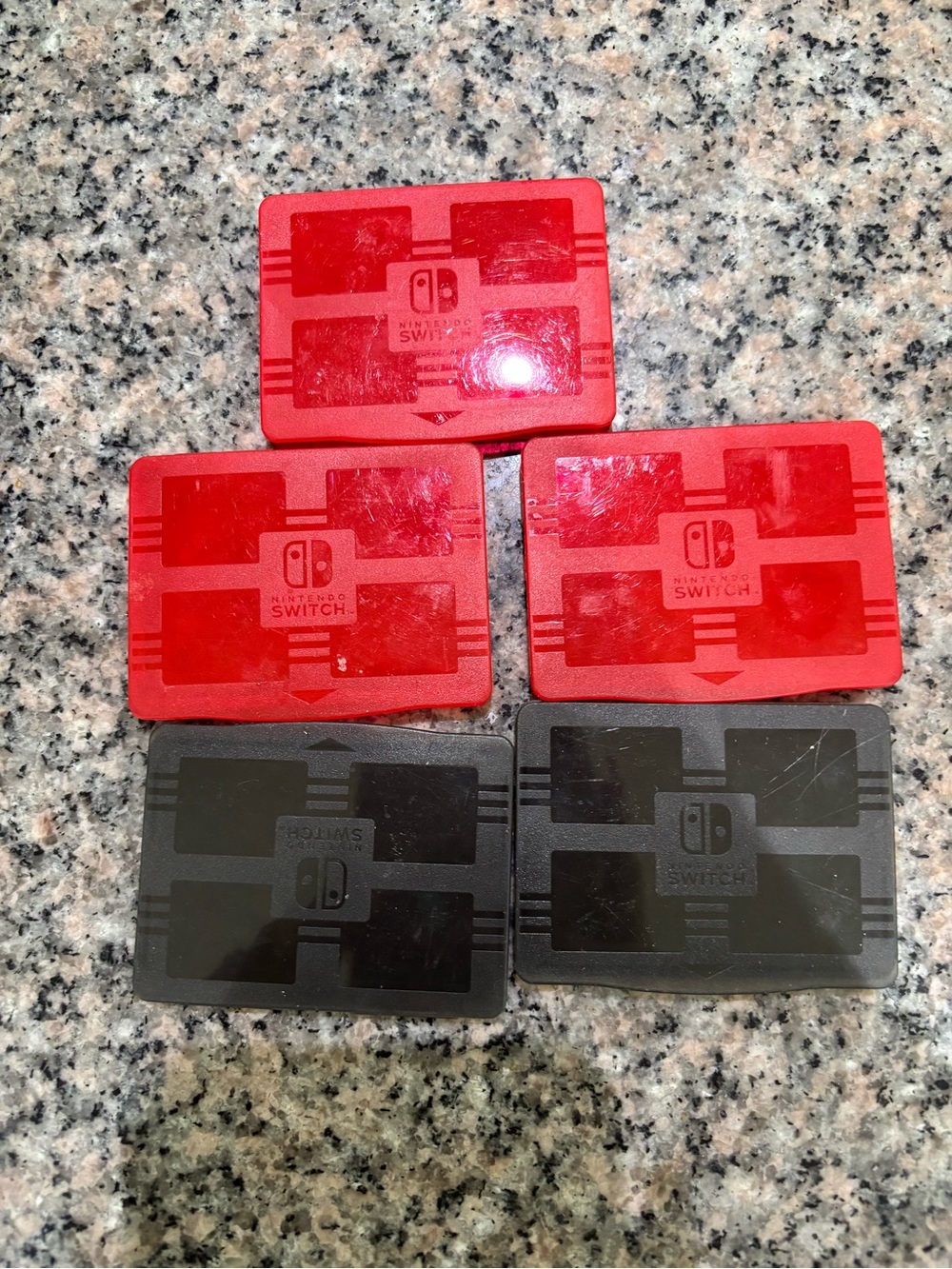 Nintendo Red and Black Game Card Case Pack